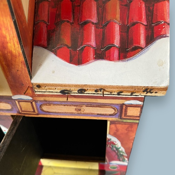 Costco Wooden Advent Calendar Victorian House With Santa 24 Compartment - Picture 10 of 14